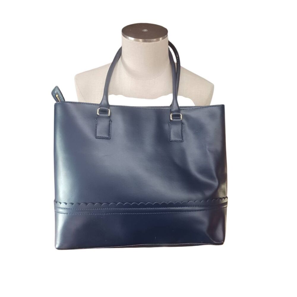 Navy Kate spade Melena Lilac road leather tote